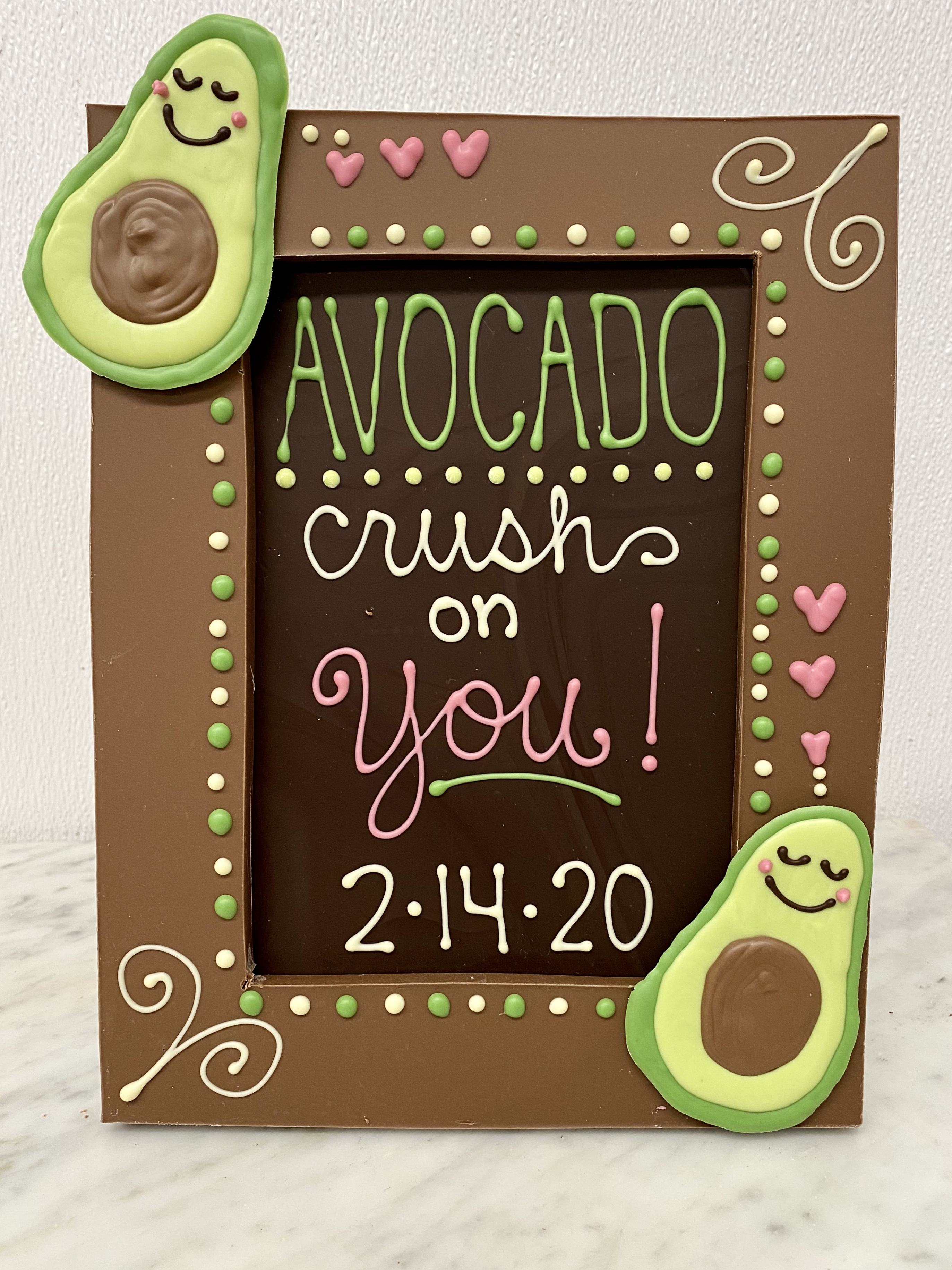 'Avocado Crush On You Chocolate' Sign graphics
